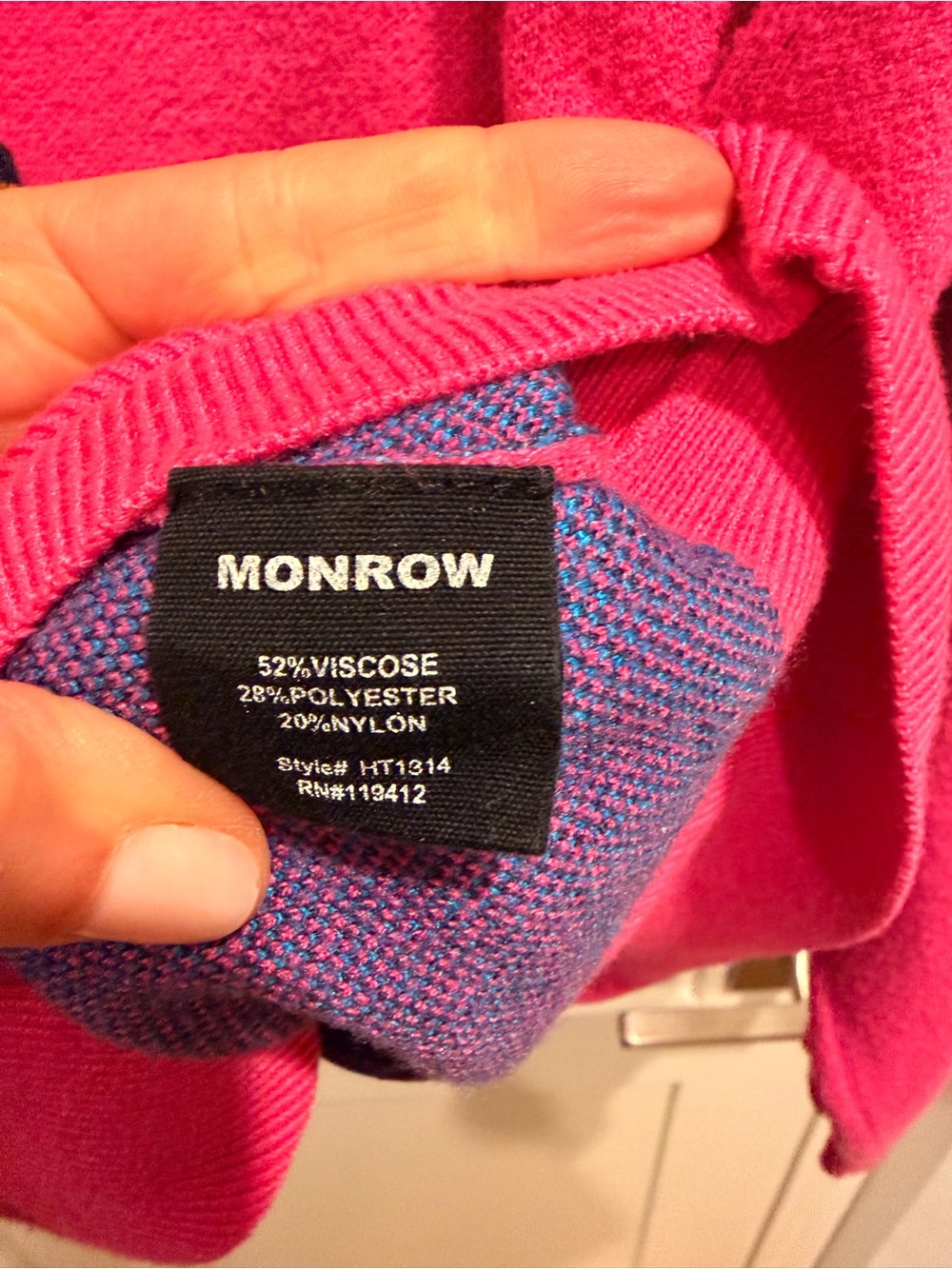 Monrow pink hoodie - Small - Picture 5 of 7